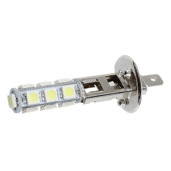 2 stk. Auto Lys Forlygte Lampe H1 Hvid 13 Smd 5050 Led Chips(exwo)