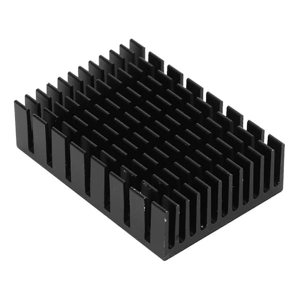 10 stk. Aluminium Køleplade Sort Varmeafledning til CPU Routere Køling P31 x 12 x 45