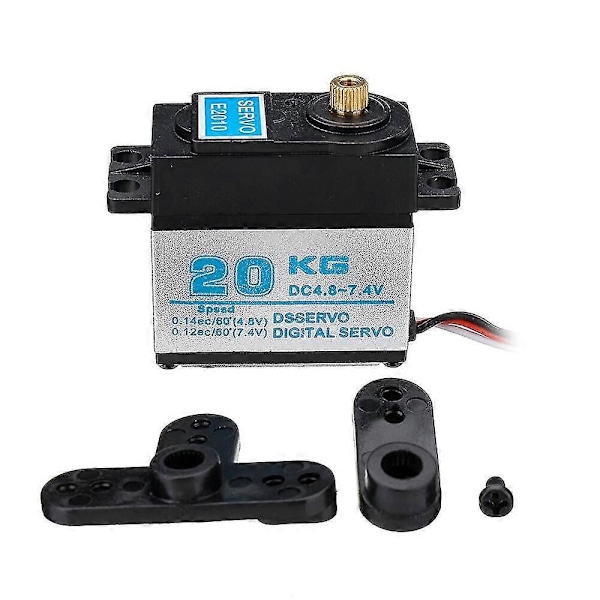 FLYUEACE 20KG Digital Servo Alla Koppartänder Aluminium Mellanskal Servon