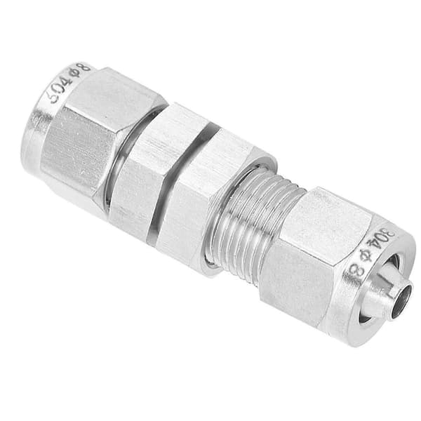 304 Rustfrit Stål To-Touch Luftfitting Slange Partition Pneumatisk Konnektor til Maskine10 x 8
