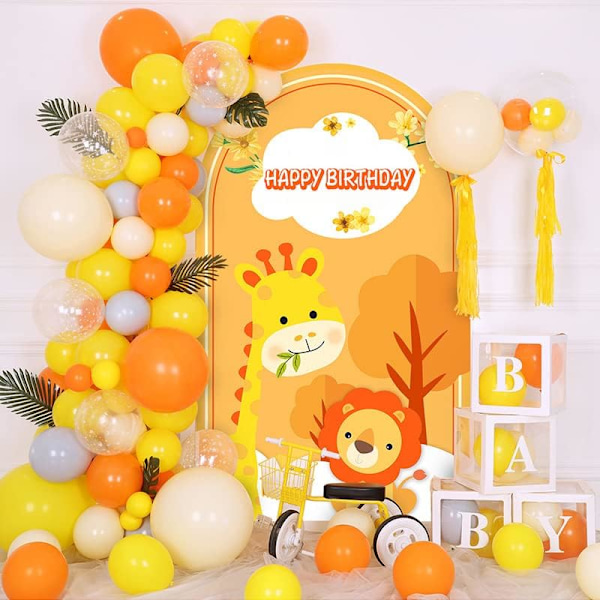 Orange Balloner, 100 stk. Mørk Orange Garland Balloner, 5 10 1