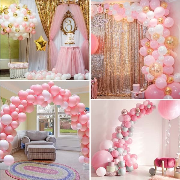 Pink balloner 102 stk. balloner