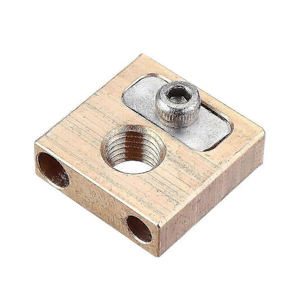 UM3 M6*0.75 Gjenge Messing Kobber Varmeblokk 4mm for 3D-printer