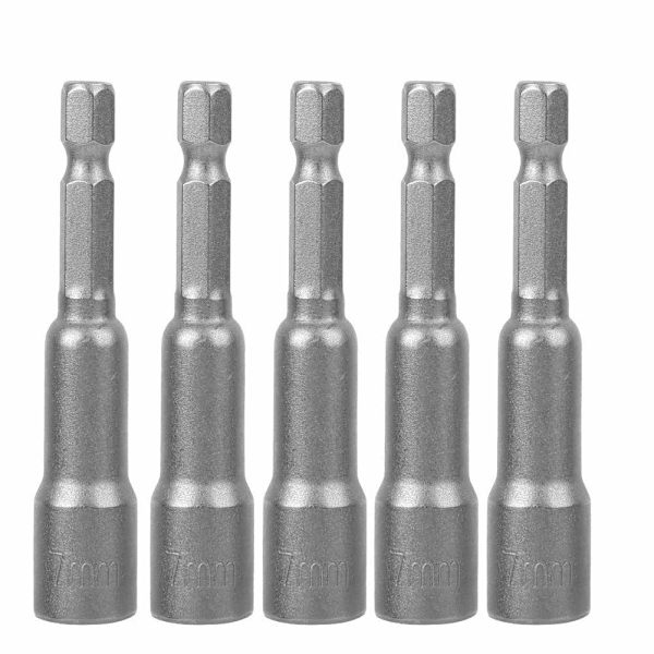 5 kpl Magneettisia Kuusiokoloavaimia Magneettisia Kuusiokoloavaimia Teräs Sähkö