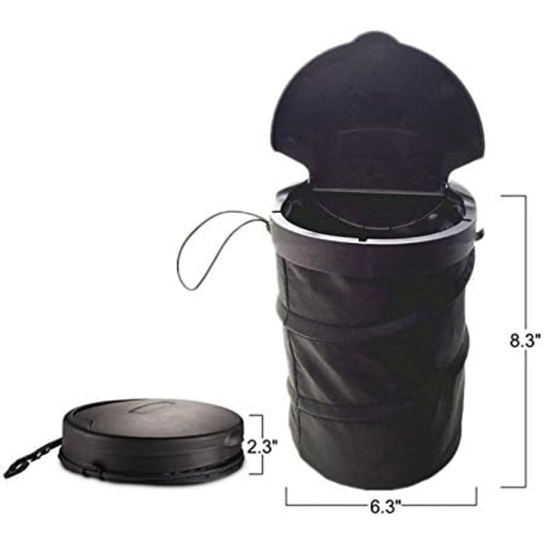 ##/Fällbar Bil Soppa, Bärbar, Sopkasse för Fordon, Universell##/