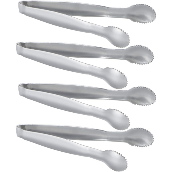 Sæt med 4 Mini Rustfrit Stål Sukkertænger 4 Tommer Madfortykkelse