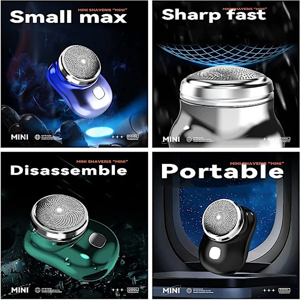 ##/(Sølv) Mini Skraber Bærbar Elektrisk Skraber##/