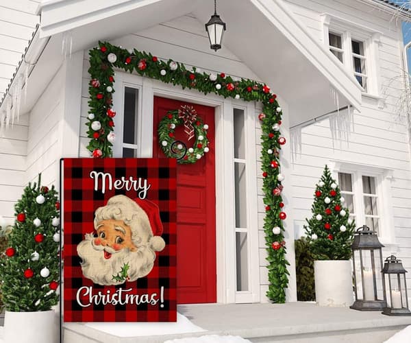 ##/Jultomte Trädgårdsflagga, 30*45cm##/