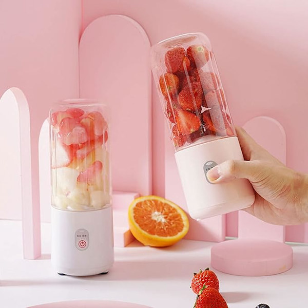 ##/(hvit) juicer blender liten fruktjuicer blender juiceekstraktor Bærbar USB-oppladbar 500ml##/