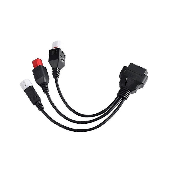 Motorcykel för 3-pin 4-pin och 6-pin Obd2 Diagnostikkontakt Kabel för Motorcykel Obd Förlängningskabel