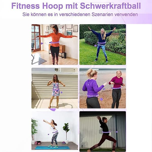 Hula Hoop 21 Sektioner Smart 360° Massage Räknbar Justerbar