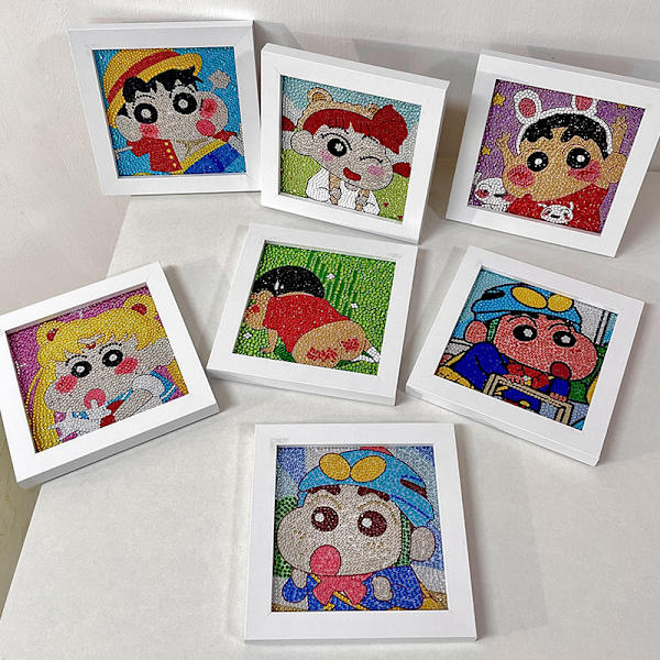 One Piece Cinnamon Dog 5D Diamantmålning Kit DIY Stora Stenar för Barn