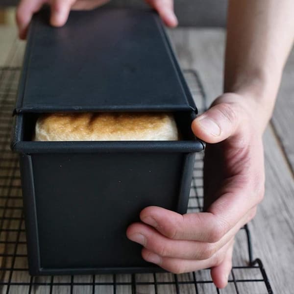 1000G Rektangulär Toastform Brödform Icke-klibbig Metallkaka Bröd Bak