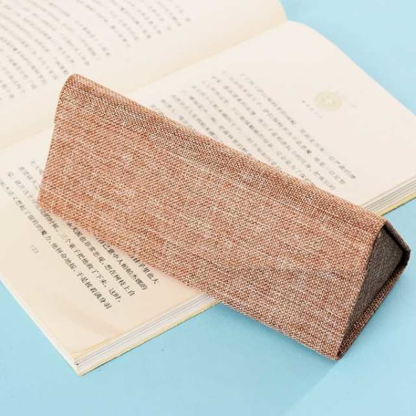 Grå Linned - Brilleetui Kvinder Designer Hård Etui til Solbriller