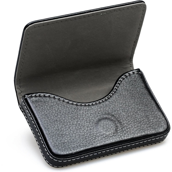 Svart plånbok - Minimalistisk läder kreditkortshållare för företag