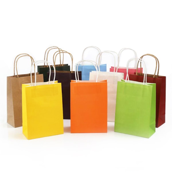 ##/Paket med 20 presentpåsar godispapperspåsar färgglada kraftpapper##/