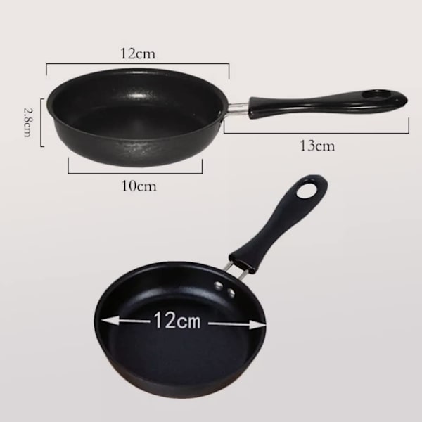 Mini Omeletti-pannu, Pieni Paistinpannu, Pieni Keitetty Munan Pannu