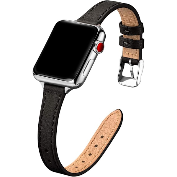Sort - Kompatibel med Apple Band 41mm 40mm 38mm, Tynd til Kvinder