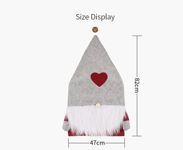 Set med 2 stolsöverdrag, 82 x 47 cm, Kreativ dekoration för jul