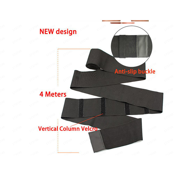 ##/Wrap Waist Trainer til Kvinder Wrap Waist Træningsbånd Sports Korset Sort##/