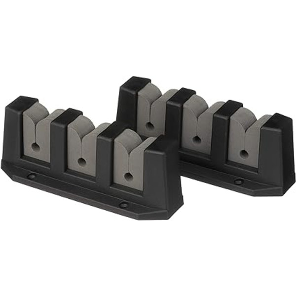 3-Stangs Opbevaringsholder, 2 stk. Sort, ABS Plast