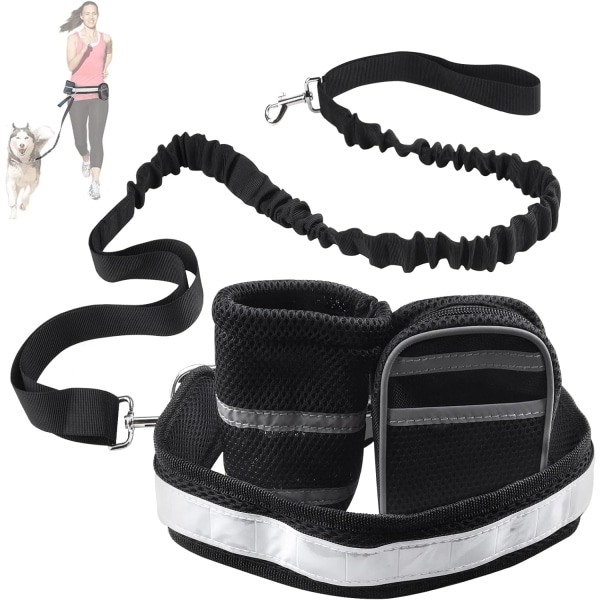 Hands Free Dog Walking Belt Ajustable Dog Leash Waist Belt Pet D