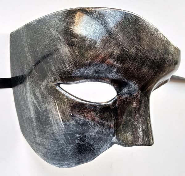 (Sort Sølv) Vintage Maskerademaske Fantom af Operaen En E