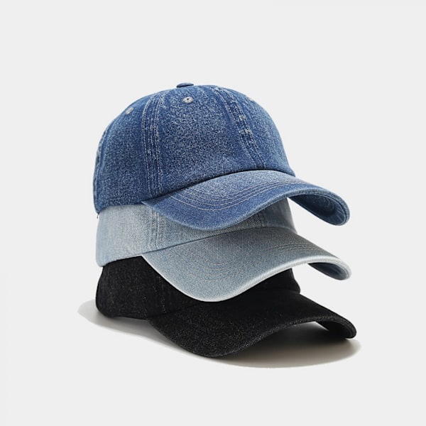 ##/Svart Basebollkeps Unisex Justerbar##/