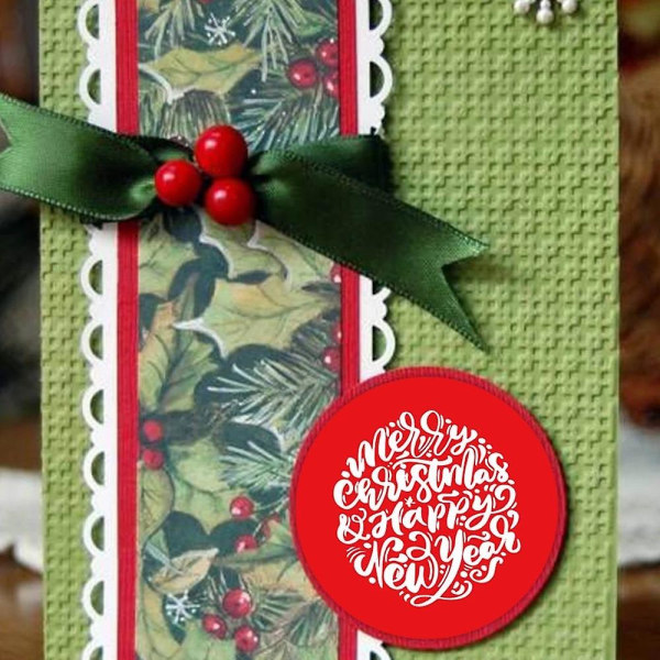 Punaiset joulukuvat Tarrat Merry Christmas -tarrat joulujuhlan koristeluun, tarrat lapsille lahjoihin, paperitarvikkeisiin, qy783-100kpl