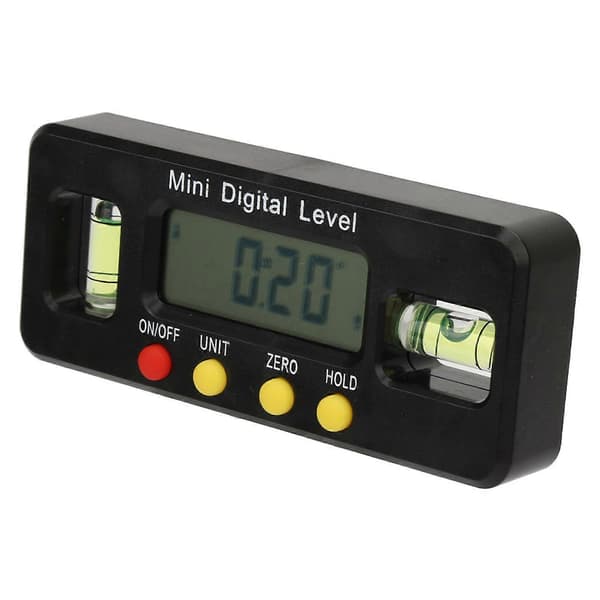 360 Grader Mini Digital Vinkelmåler Hældningsmåler Magnetisk Bund (100mm)
