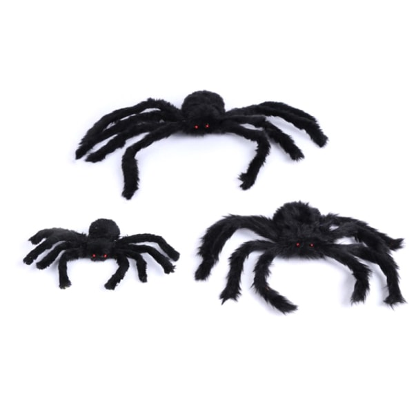 #Realistic Spider 3st 50cm lång - Skrämmande simuleringsdjurmodellleksak - Hög flexibel elasticitet - Stress relief#