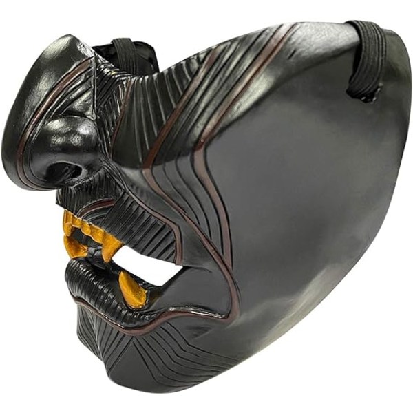 Ghost Mask of Tsushima Jin Sakai Cosplay Halvmaske Resin Samurai