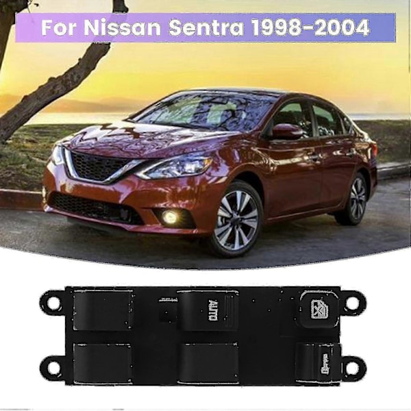 25401-9e000 Strömställare för bilfönsterlås, förarsida fram vänster för Sentra 1998-2004