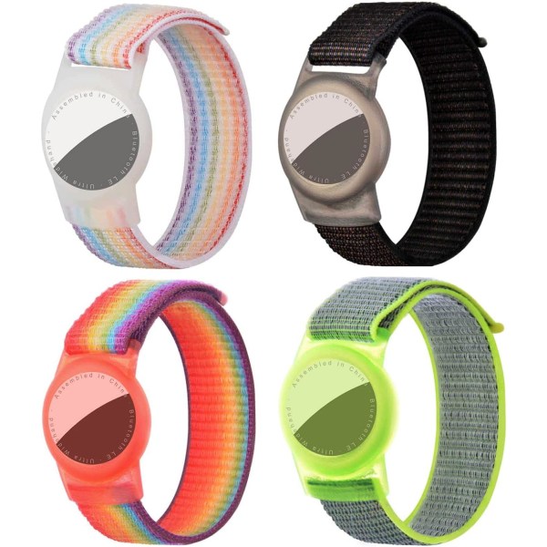 Beskyttende etui for Airtags 2021, 4 armbånd for Apple AirTag