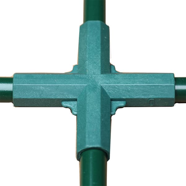 12-pakning kraftige PVC drivhusrammekoblinger 4-veis 16 mm