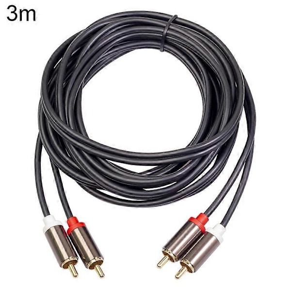 3660B 2RCA til 2RCA Han til Han Lotus Kabel AV Fire-hoved Forstærker Audio Linje 3m.