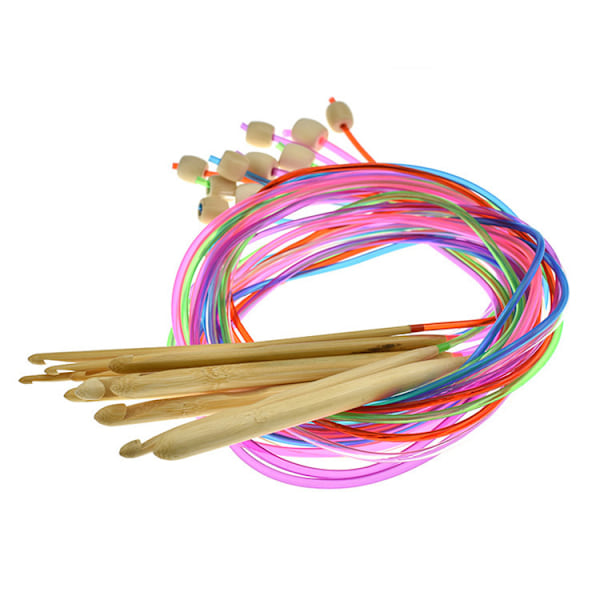 ##/12 stk Tunesiske Heklenåler i Flere Farger##/