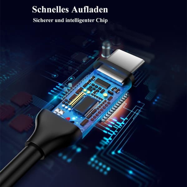 Type c - Lightning -pikalatauskaapeli 2 m musta USB-C
