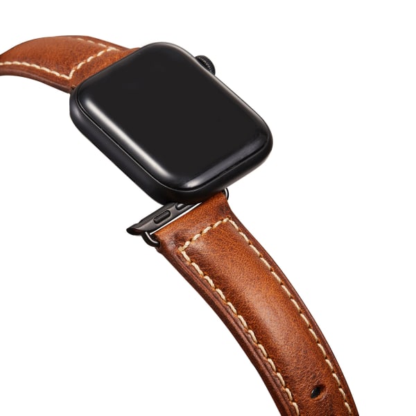 #Smartwatch Armband Äkta läderarmband för Apple Watch#