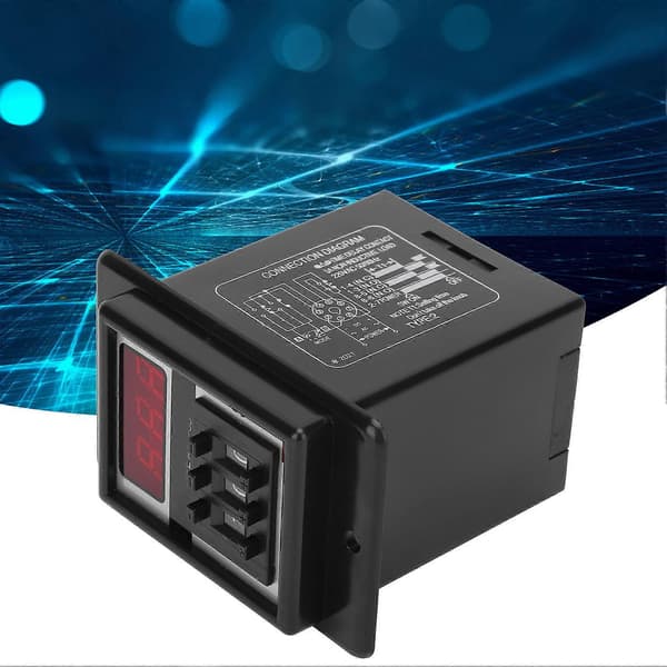 JYIO Tidsrelä Digital Display Hög Noggrannhet Cykelfördröjningskontroller 50/60Hz AC 220V