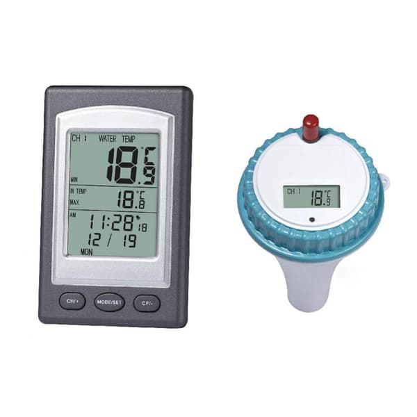 1 Udskiftnings Solar Pool Transmitter 30.3216.20 digital til TFA 30.3054 Radiostationer | 30.3056 med temperaturvisning reservedel