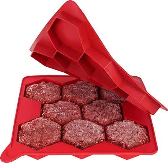 8-i-1 Silikone Burgerbøf Form - Non-Stick - Perfekt Silikone Burgerpresse