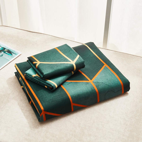 ##/Täcke Set 135x200cm med 1x Kuddfodral 50x70cm Unik Mode 3D##/