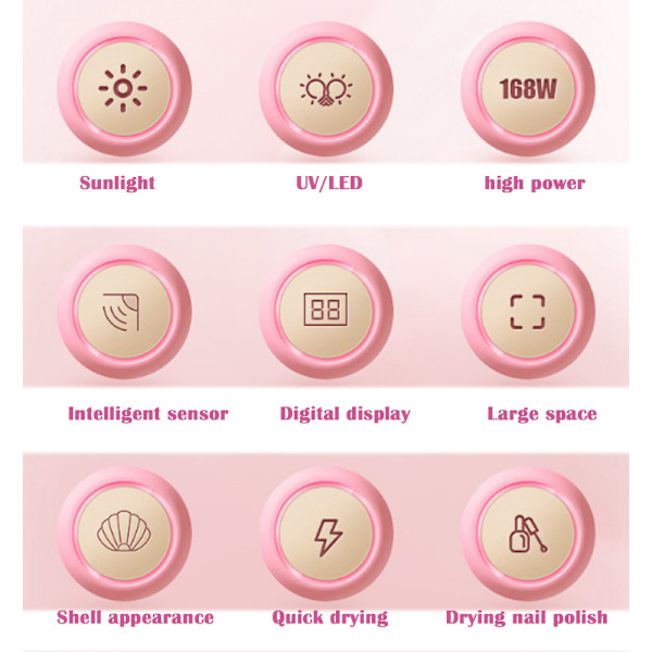 168W manicure lampe UV neglelak lim bage lampe, led
