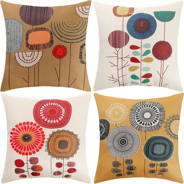 Tyynynpäällinen, Tyynynpäällinen 45x45 Tyynynpäällinen Sarja 4 Dekoratiivinen