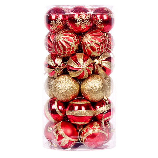 ##/Punaiset joulupalloset 30 kpl 6cm##/