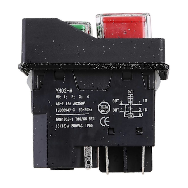 Kld-28a Vattentät Magnetisk Brytare Explosionssäker Tryckknappsbrytare 220v Ip55