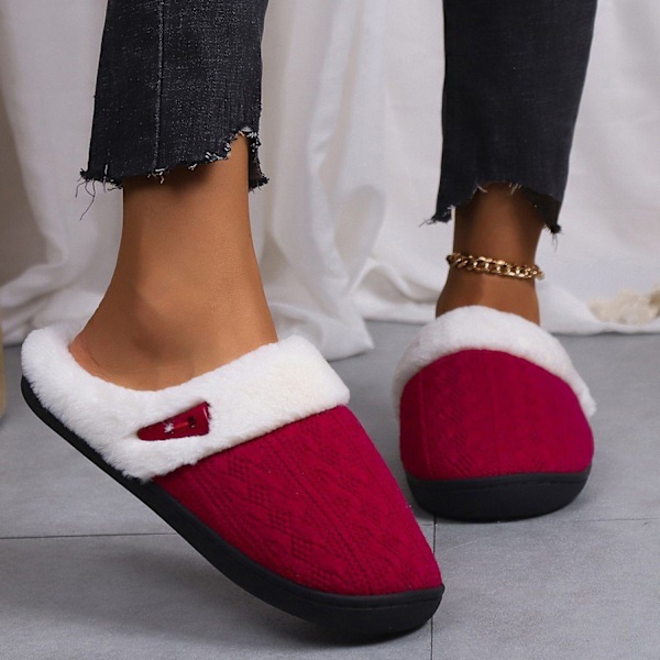##/（40-41）bomullstofflor varma platta tofflor tofflor tofflor##/
