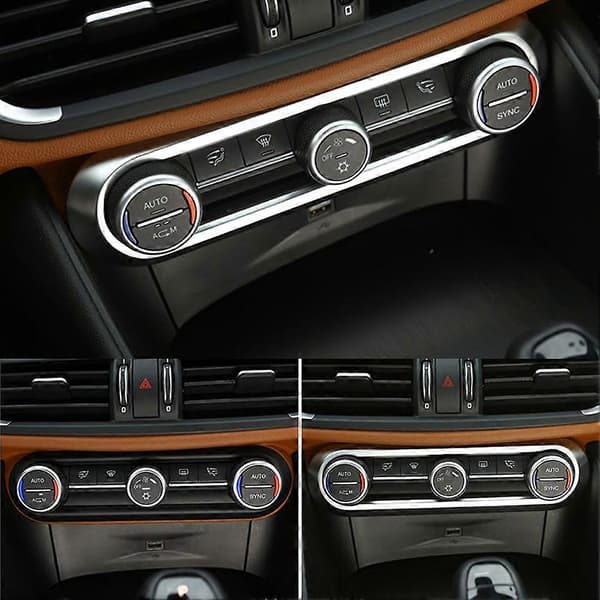 Sentral Luftkondisjonering Justeringsramme Trim Klistremerker Passer for Alfa Romeo giulia 2017