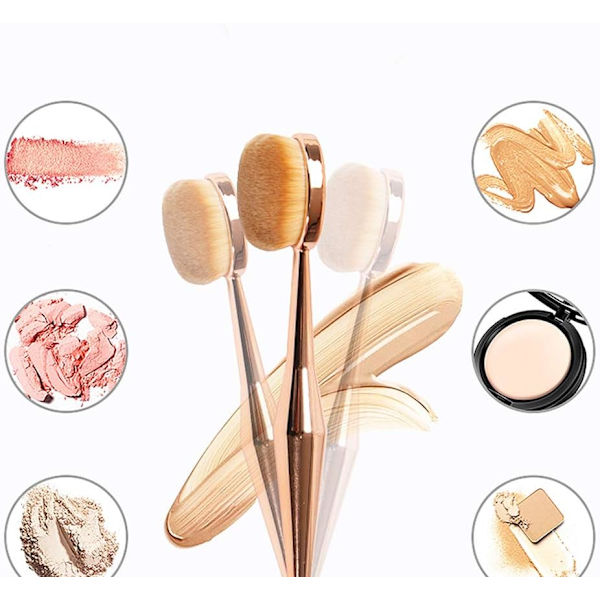 2 stk Makeup Pensler, Ansigtsmakeup Pensel, Multifunktionel Makeup